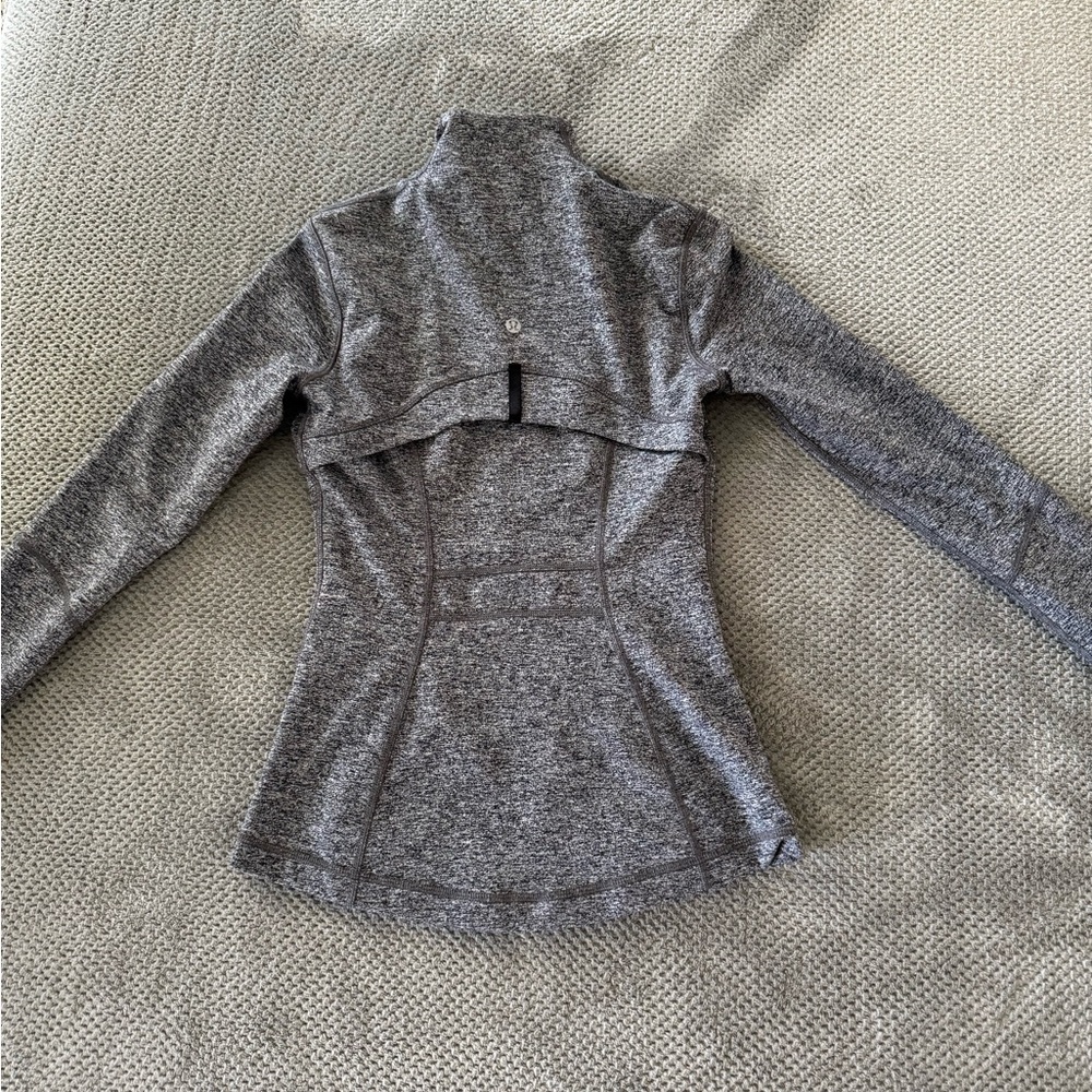 Lululemon Athletica Black and Gray Zip-Up Define Jacket